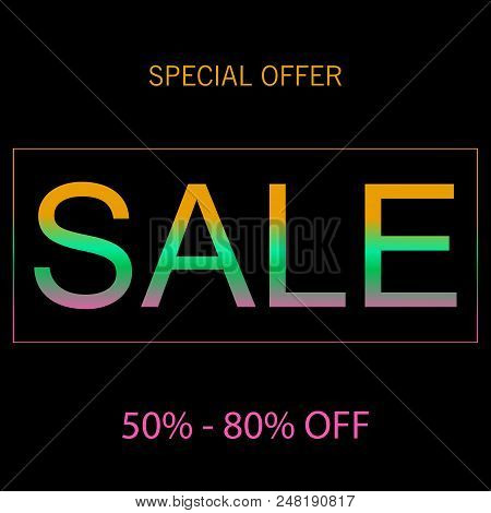 Vector Elegant, Shiny And Metal Steel Gradient Template For Chrome Border, Silver Frame, Ribbon Or L