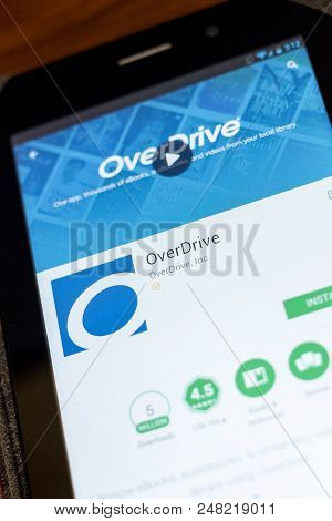 Ryazan, Russia - July 03, 2018: Overdrive Icon In The List Of Mobile Apps
