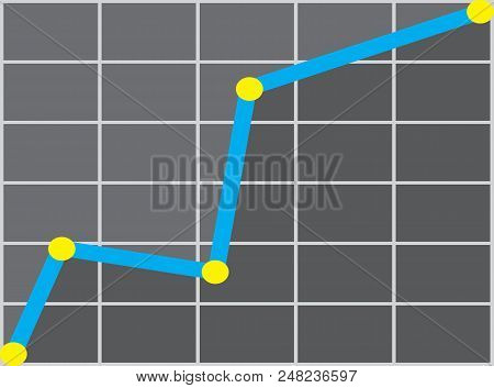 Abstract Simple Infographic Finansical Chart Vector Illustration. Stock Market Diagram.