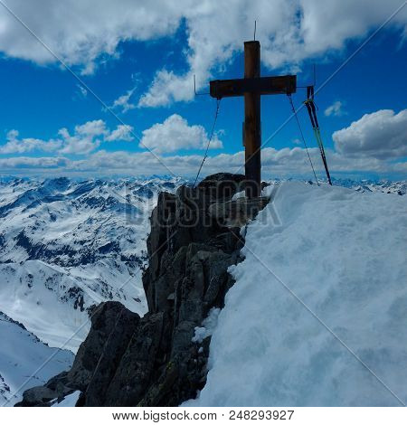 Summit Cross Ath The K2 Mountainin Austria