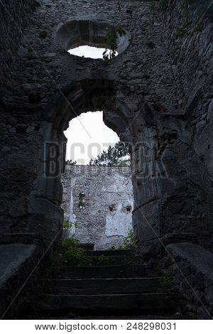 Ruin Of The Schwarzenburg Castle In Austria