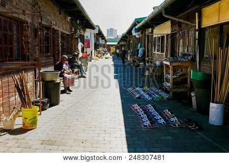 Johannesburg, South Africa, April 23, 2013, Traditional Medicine Marketplace In Johannesburg Cbd