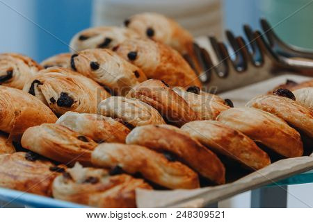 Yeast-free Diet Soft Puffs With Raisins For A Healthy Diet.
