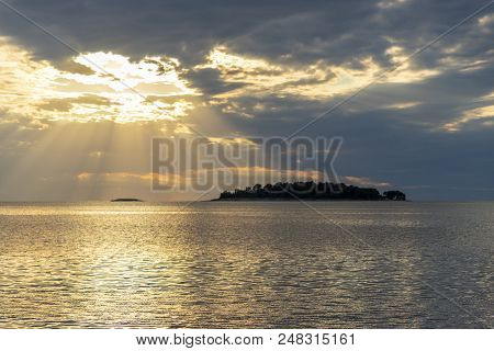 Seascape Sunset In Croatia
