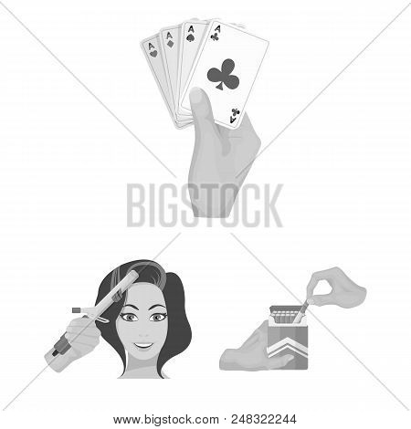 Manipulation By Hands Monochrome Icons In Set Collection For Design. Hand Movement Vector Symbol Sto