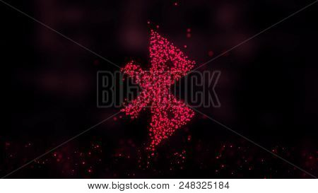 Formation Of Bluetooth Icon From Points. Concept Of Computer Technology.
