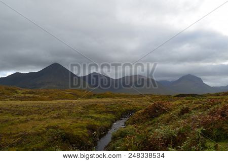 Beautiful Landscape Of The Country Side In Scotland