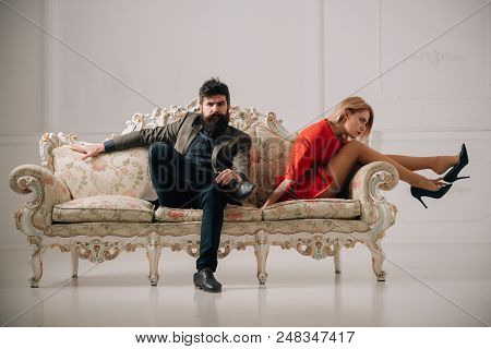 Miscommunication. Miscommunication Of Family Couple Relations. Couple Of Man And Woman Has Miscommun