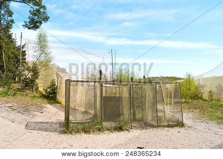 Curonian Spit, Russia - May 02.2018: The Curonian Spit National Park. Ornithological Station Of Frin