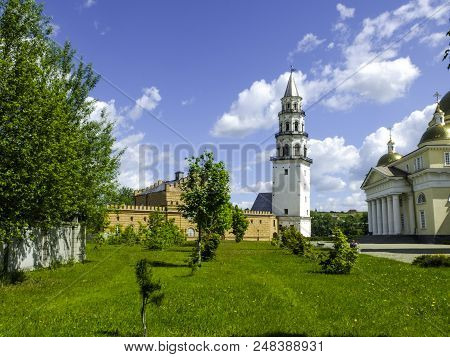 Nevyansk Falling Tower Russian Analogue Leaning Of Pisa Built In 1932 Demidov.  English Clock, First