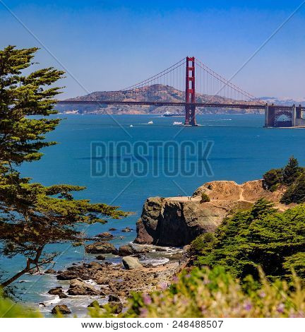Golden Gate Bridge In San Francisco On A Clear Day
