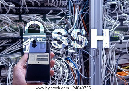 Penetration Test. Cybersecurity And Data Protection. Hacker Attack Prevention. Futuristic