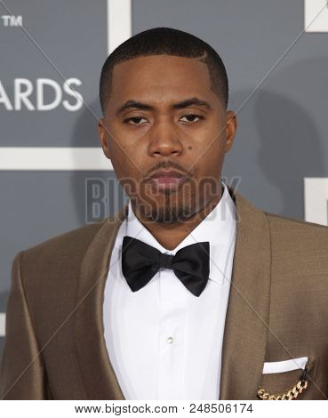 LOS ANGELES - FEB 10:  Nas arrives to the 2013 Grammy Awards  on February 10, 2013 in Hollywood, CA                