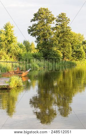 Lowland Nida River, Landscape Of The Nida Valley, Poland