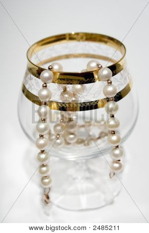 Vidro com pérola