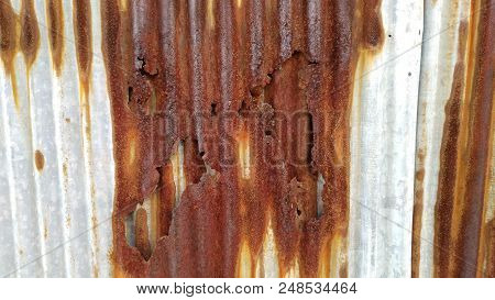 Old Dirt Rusty Brown Pattern Texture Background.
