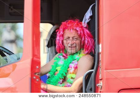 Paris, France-june 30, 2018 : The Participant Of Gay Pride Parade At Concorde Place In Paris, France