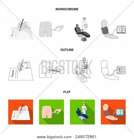 Intramuscular Injection, Prescription, Dentist, Blood Pressure Measurement. Medicineset Collection I