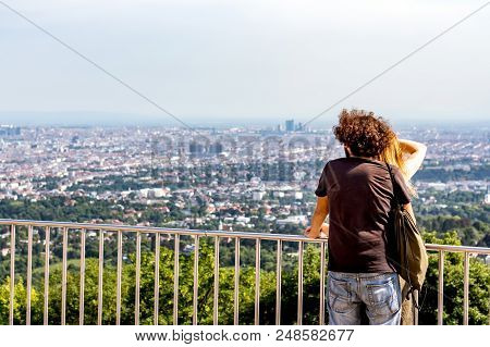 Couple At Cityscape
