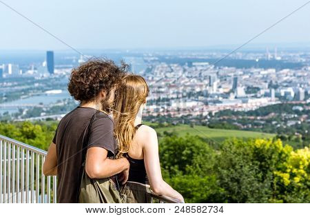 Couple At Cityscape