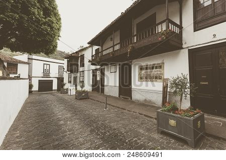 Icod, Spain - May 20, 2018: Architecture Of Icod Town On Tenerife, Spain.