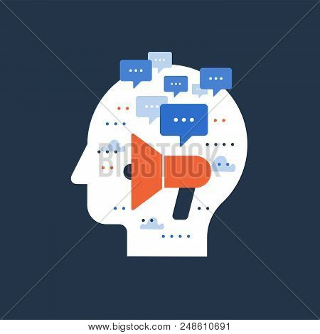 Public Relations And Marketing, Social Media Advertising And Promotion, Announcement Megaphone, Adve