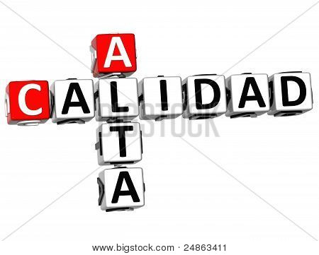 3D Alta Calidad cruciverba