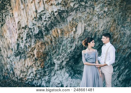 Beautiful Couple At The Rock