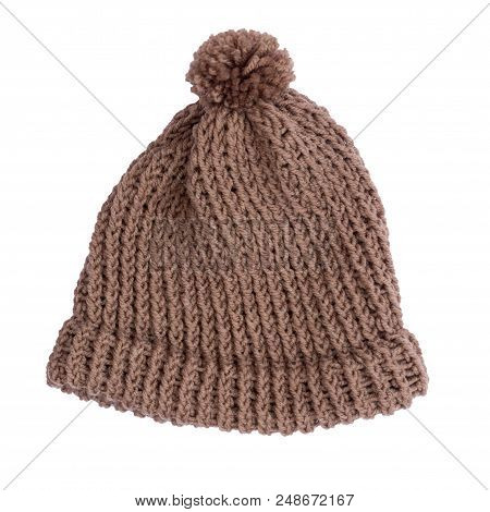 Close Up Color Woolhat, Isolated On White Background