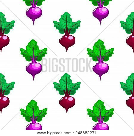 Beetroot, Pattern,cartoon ,style,vegetables ,vecto,life