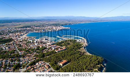 Aerial Photo Of L'escala, Costa Brava, Spain