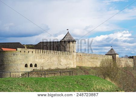 The Ivangorod Fortress. View From Estonian Side.