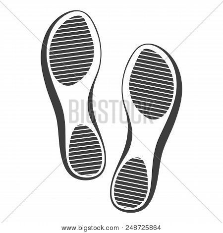 Sole Print Illustration On White Background. Vector Art.