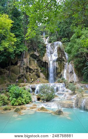 Kuang Si Waterfalls, Luang Phrabang, Laos Dpr.