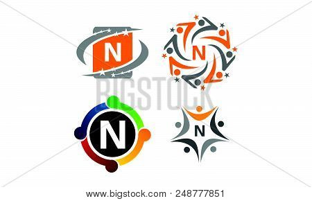 Logotype N Modern Template Setbelajar Fb Ads To Adsense