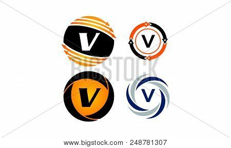 Dynamic Rotation Marketing V Distribution Set Logotemplate