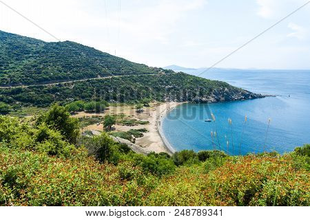 Sea Coast Of Kapidag Peninsula In Erdek