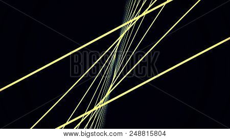 Loopable Background With Nice Abstract, Futuristic Colorful Lines. Colorful Abstract Wavy Streaks St