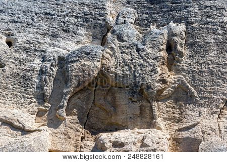 Medieval Rock Relief Madara Rider From The Period Of First Bulgarian Empire, Unesco World Heritage L