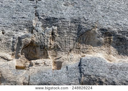 Medieval Rock Relief Madara Rider From The Period Of First Bulgarian Empire, Unesco World Heritage L