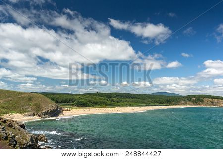 Landscape With Beach At The Mouth Of The Veleka River, Sinemorets Village, Burgas Region, Bulgaria