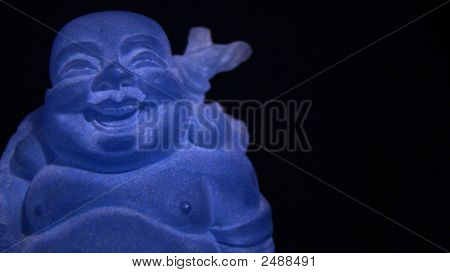 Blue Buddha nauraa musta