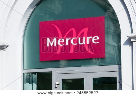 Bergamo, Italy - May 30, 2018: Logo Of Mercure Brand.