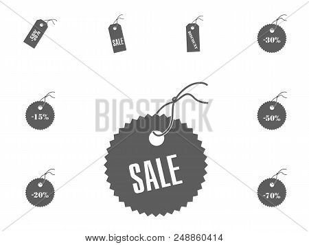 Sale Icon. Sale And Discount Vector Illustration Icons Set