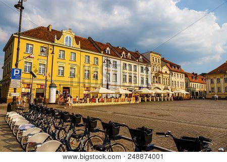 Bydgoszcz, Poland, May 31, 2018: Old Town In Bydgoszcz. Bydgoszcz Is Architecturally Rich City, With