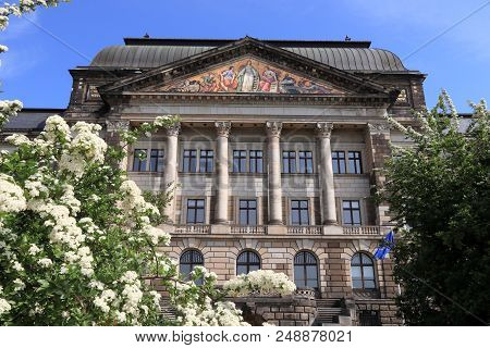 Dresden City In Germany. State Of Saxony Ministry Of Finance.
