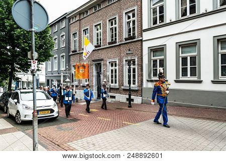VAALS, THE NETHERLANDS - June 10, 2018: Street view of vaals city, Netherlands