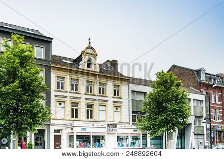 VAALS, THE NETHERLANDS - June 10, 2018: Street view of vaals city, Netherlands
