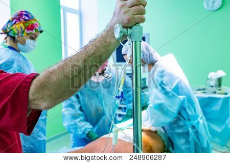 Cosmetic Liposuction Surgery In Actual Operating Room