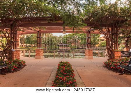 Entryway Of The Garden Of Hope And Courage